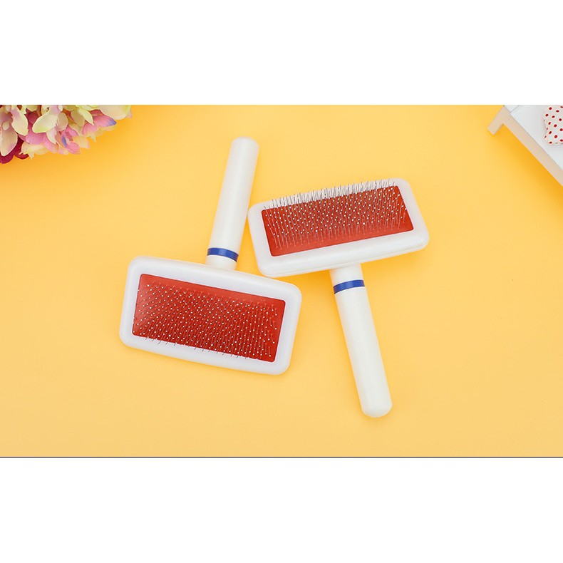 Lược kim chải lông chấm bi đầu răng lược chó mèo