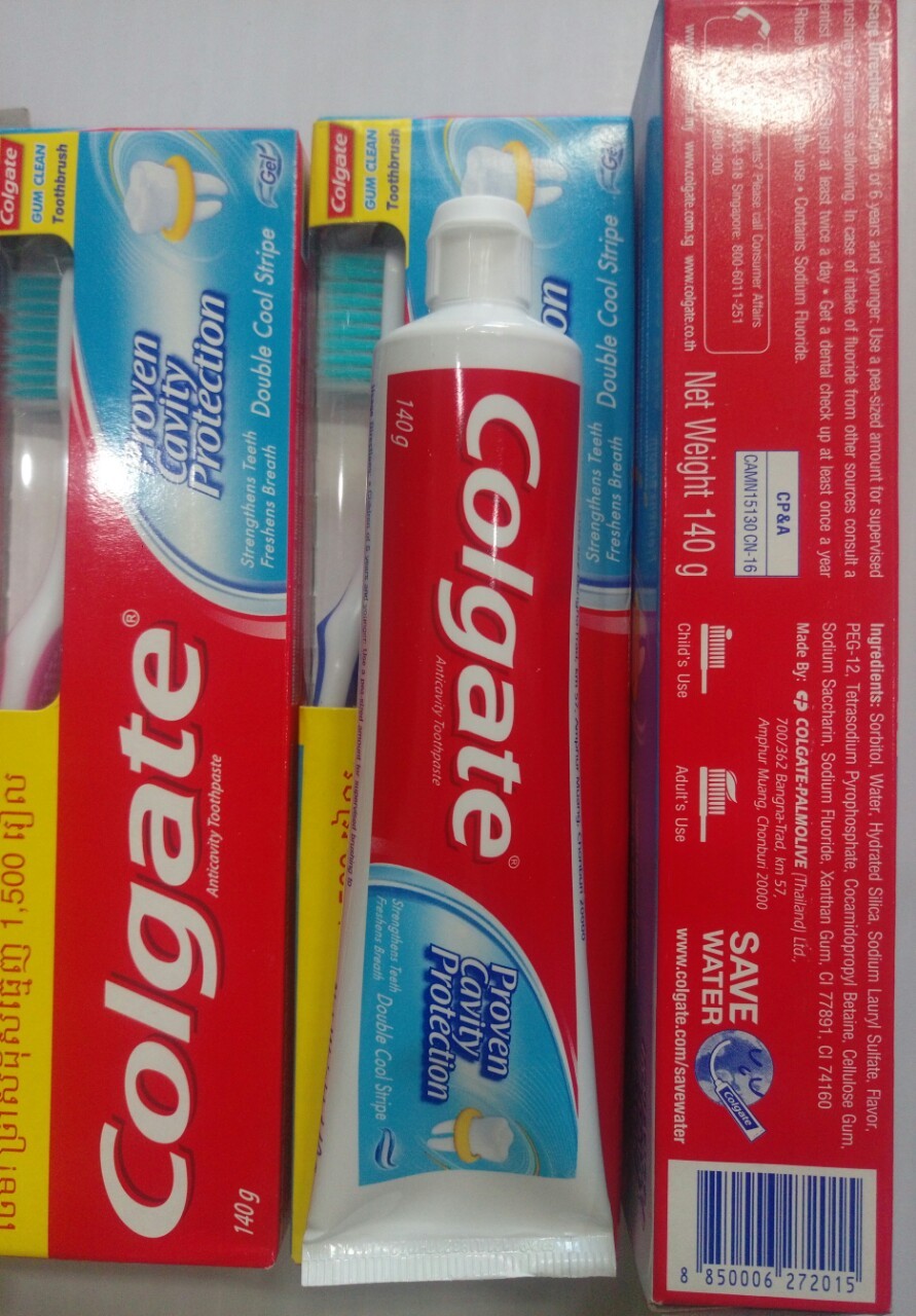 Kem đánh răng Colgate Thái Lan 140g-Mẫu mới