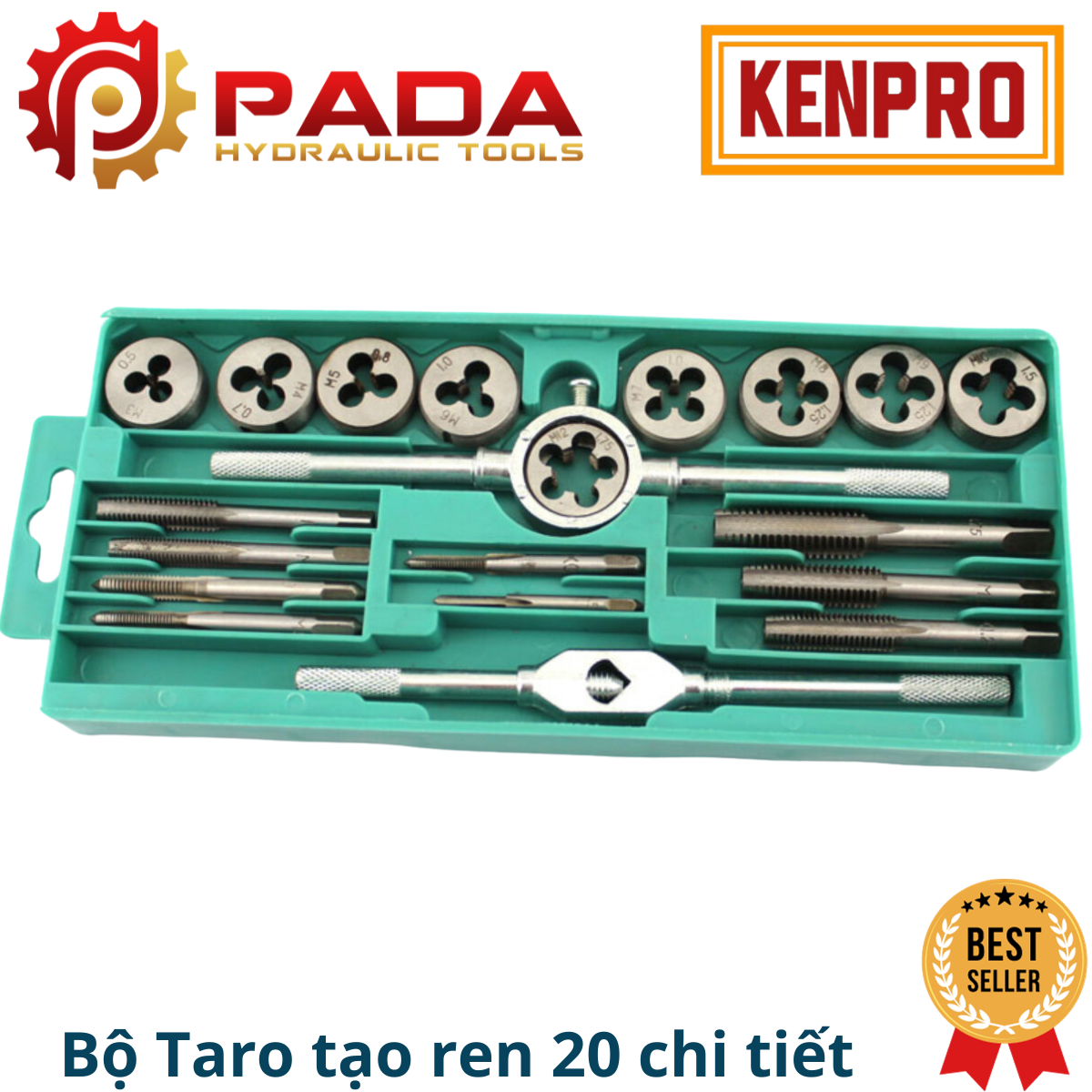 Bộ Taro tạo ren 20 chi tiết M3-M12-Bộ Taro ren 20 chi tiết cao cấp