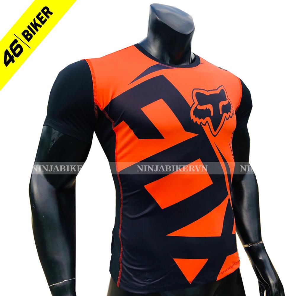 Áo thun xe máy co giãn 4 chiều vải POLY