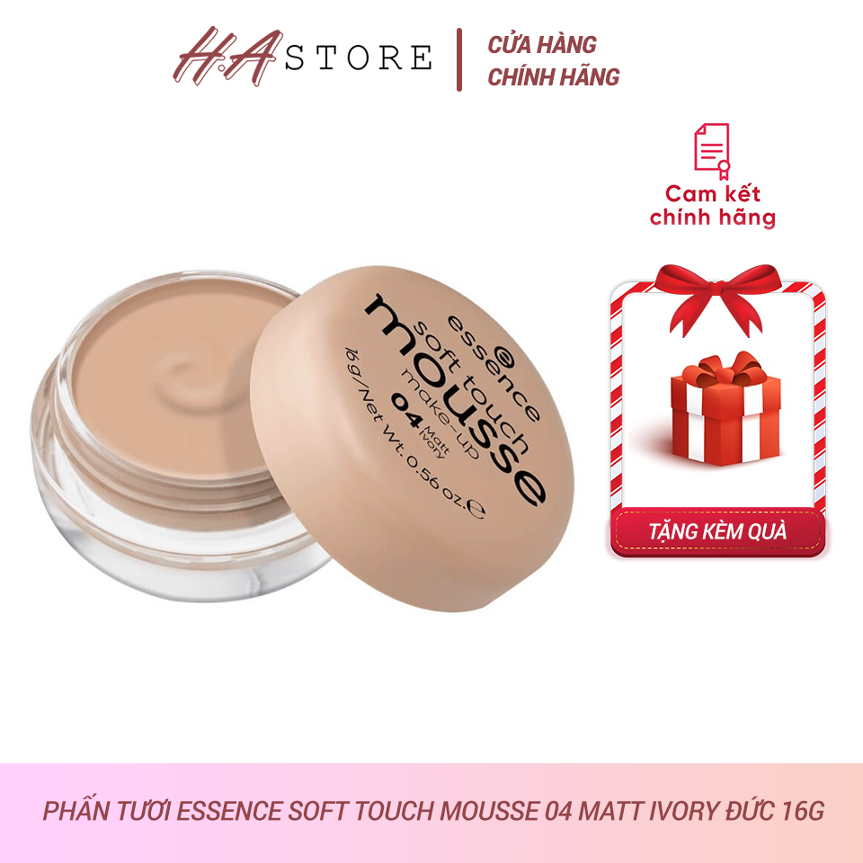 Phấn tươi essence soft touch mousse 04 matt ivory đức 16g