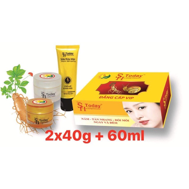Sh Today Bộ 3 Đẳng Cấp Vip Bộ Kem Nám - Tàn Nhang - Đồi Mồi Ngày Và Đêm