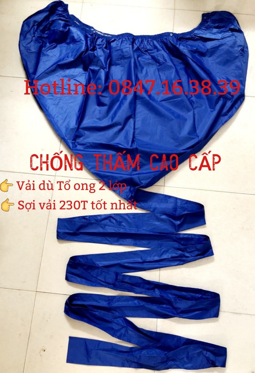 [Sẵn - TP. HCM - Loại Xịn] [LOẠI THỢ CHUYÊN SỬ DỤNG] Bạt áo vệ sinh bảo dưỡng máy lạnh trùm xịt rửa, có ống nước 2,5m đi kèm dây rút tặng kèm