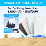 Anker Nano Power Bank, Ultra-Slim 5,000mAh Magnetic Battery Pack, Qi2 Certified 15W Max Ultra-Fast MagSafe-Compatible Portable Charger, Ergonomic Design, for iPhone 17/17 air/16/15/14 Series