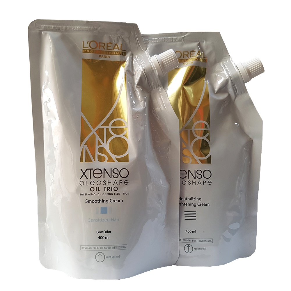 Cặp kem duỗi tóc L’Oréal Professionnel X-Tenso Oleoshape 400ml