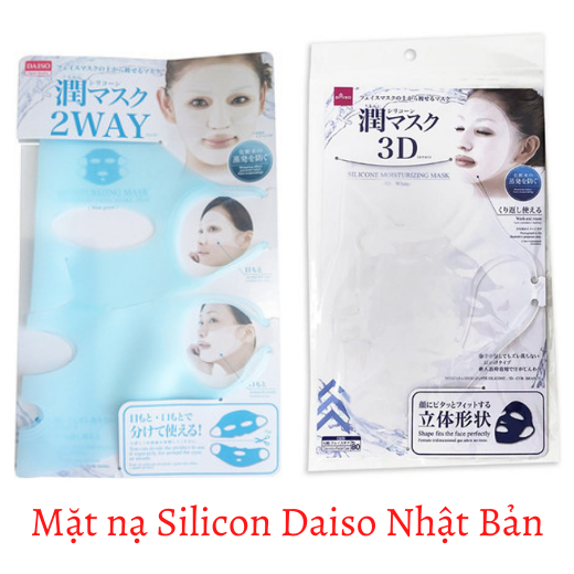 [Hàng Nhật nội địa] Mặt Nạ đắp mặt Silicon Daiso Nhật Bản - Mặt nạ dắp mặt 3D và 2 Way - Lotion Mask