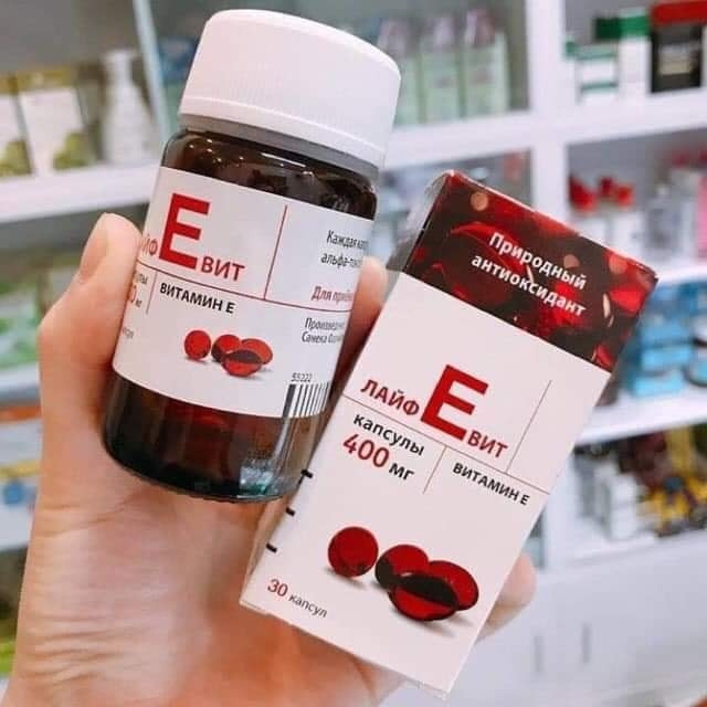 Vitamin E Đỏ Zentiva 400mg Hộp 30 Viên Chính Hãng Của Nga