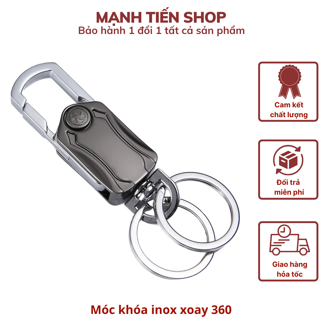 Móc đeo chìa khóa 360 độ kèm khui bia , móc đeo chìa khoá đa năng Spinner mở bia cao cấp thiết kế độc đáo