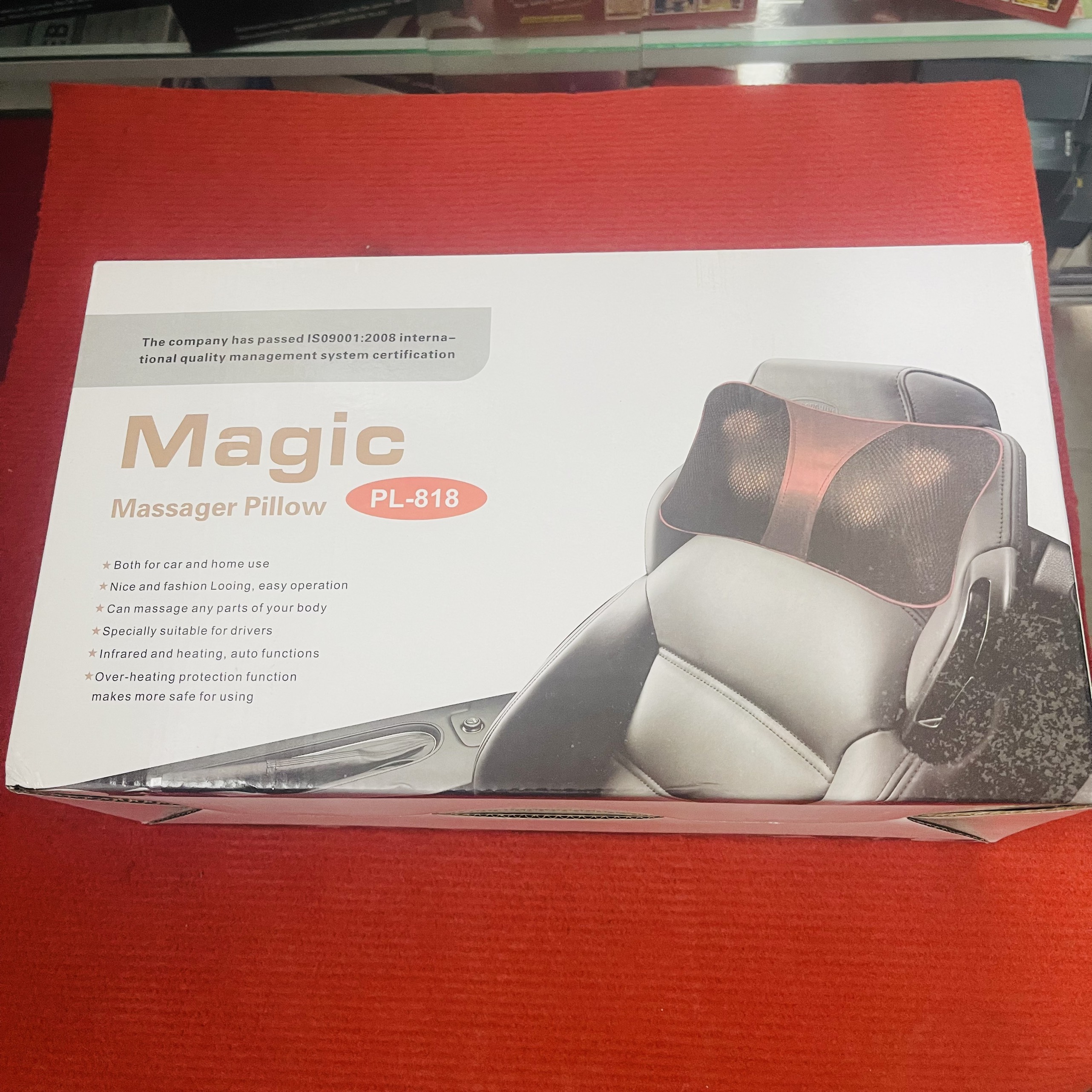 Gối Massage Hồng Ngoại 6 bi Magic Pillow PL-818