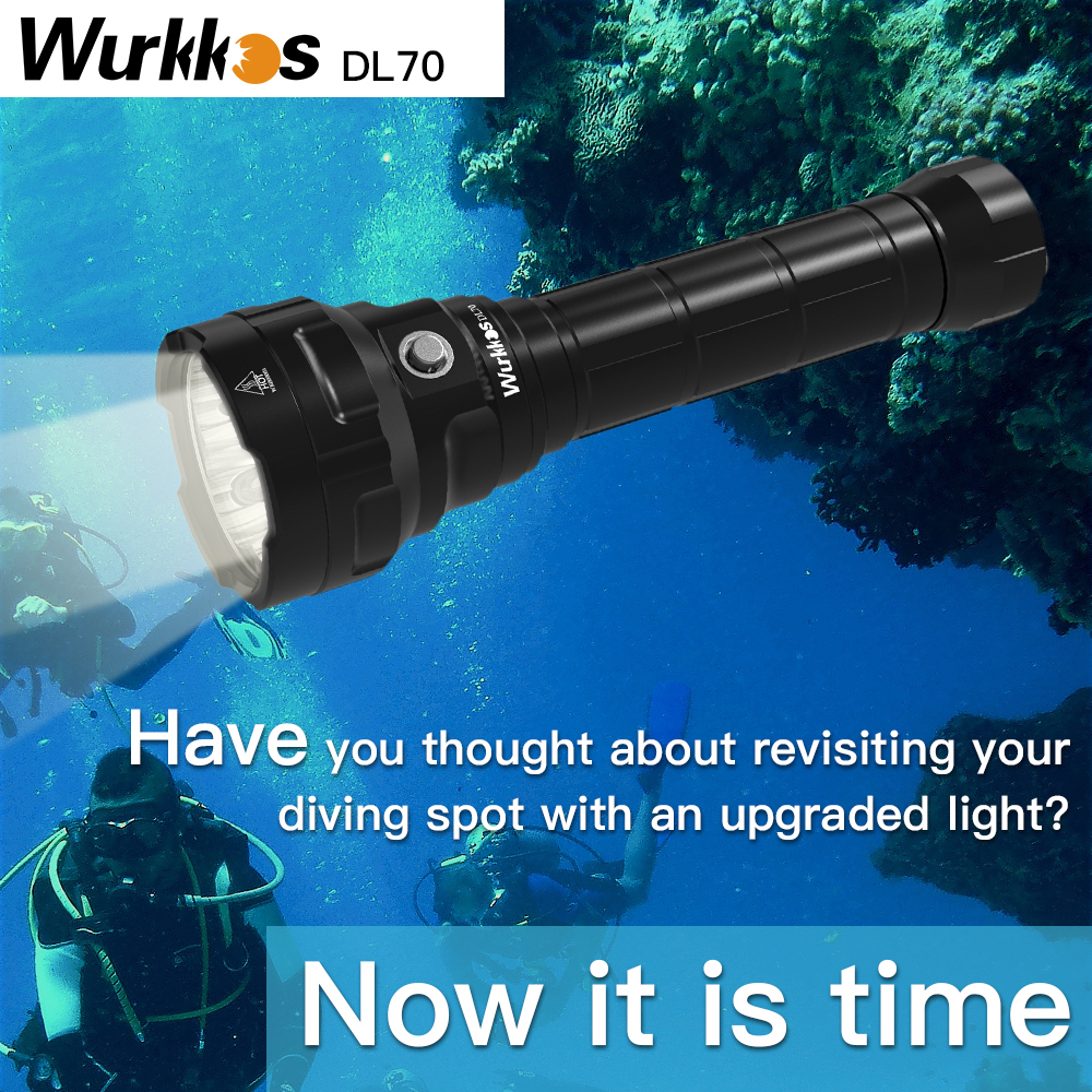 Đèn pin lặn wurkkos dl70