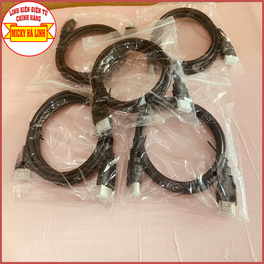 Cáp hdmi to hdmi chính hãng dài 1 mét, dây trơn i hình