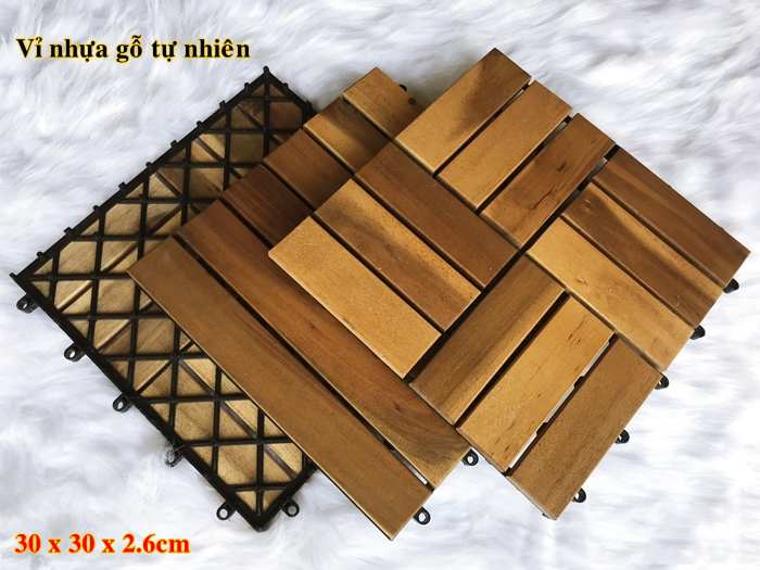 [Freeship MAX] Combo 3 tấm ván sàn gỗ tự nhiên lát ngoài trời 12 nan - Tấm Ván Lót Sàn Gỗ Vỉ Nhựa 12 Nan IKEA TIÊU CHUẨN