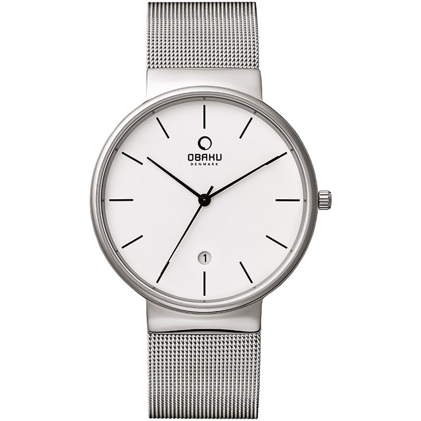 Đồng nồ nam dây thép không gỉ obaku v153gdcimc