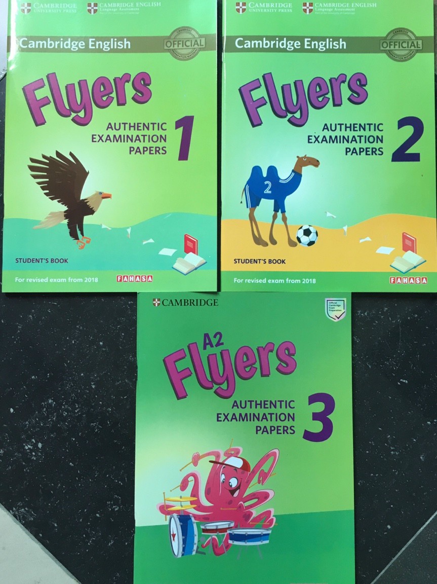 Sách luyện thi Cambridge English Flyers student's book 123 cho bé