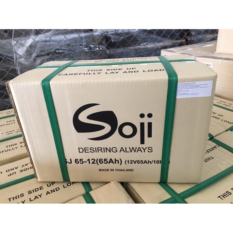 Ắc quy soji thái lan 12v-65ah chuyên dùng cho ups, nlmt