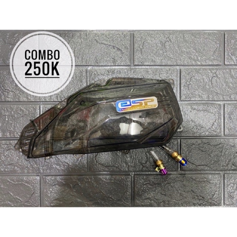 Ốp lọc gió Xám Khối gắn các loại xe