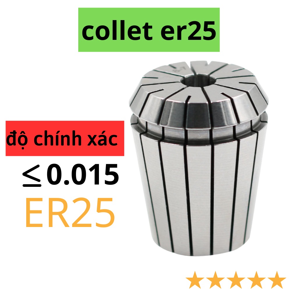 Collet er25, ống kẹp dao phay, mũ khoan , doa , mũi khắc , đầu kẹp bt30/40/50, senga ,er32/25/20