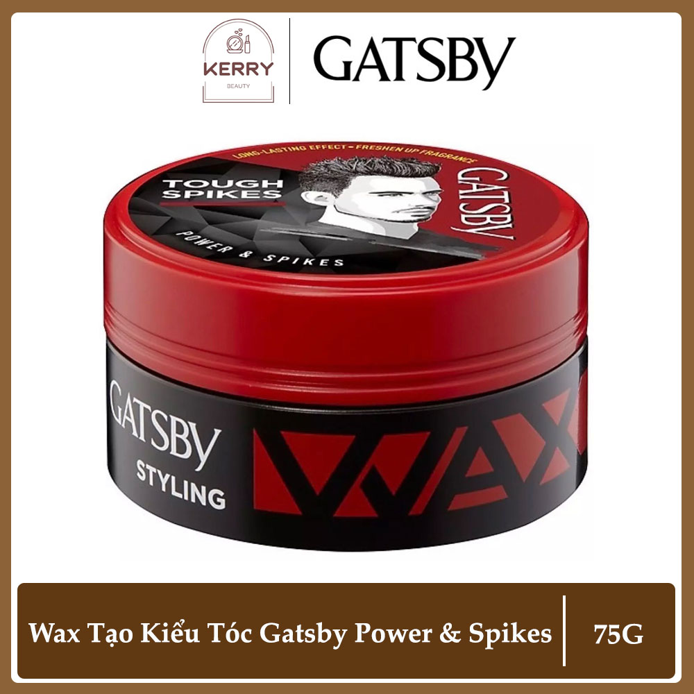 Wax tạo kiểu tóc gatsby power & spikes đỏ 75g - date 04/2024