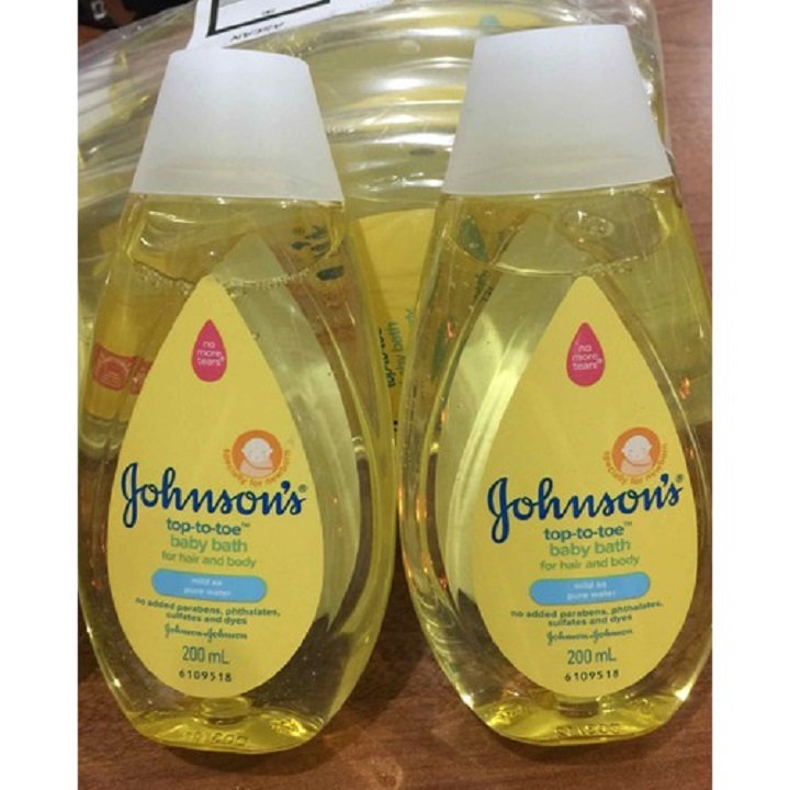 COMBO 2 CHAI tắm -gội toàn thân Johnson Baby(1 CHAI 200ml)