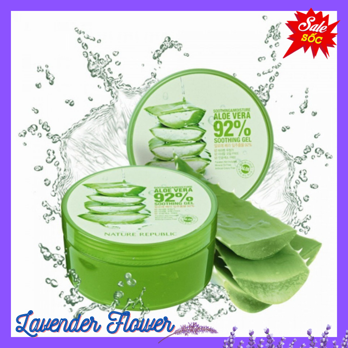 [ Siêu phẩm chính hãng ] Combo Hộp mặt nạ dưỡng da gel nha đam LÔ HỘI Aloe Vera tươi mát ngừa mụn (300ml/1 hộp 92%)