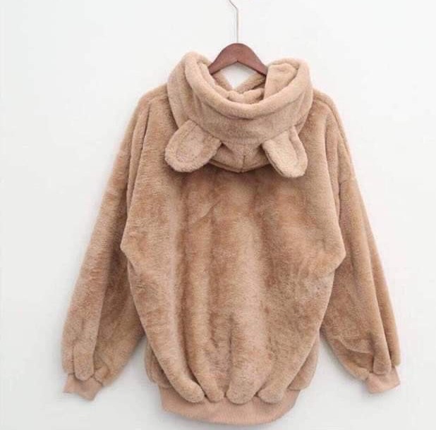 Nguyen Hang LUxury ( KÈM ẢNH THẬT) ÁO KHOÁC LÔNG CỪU TAI GẤU KHÓA QUẢ BÔNG THỜI TRANG HÀN QUỐC R5