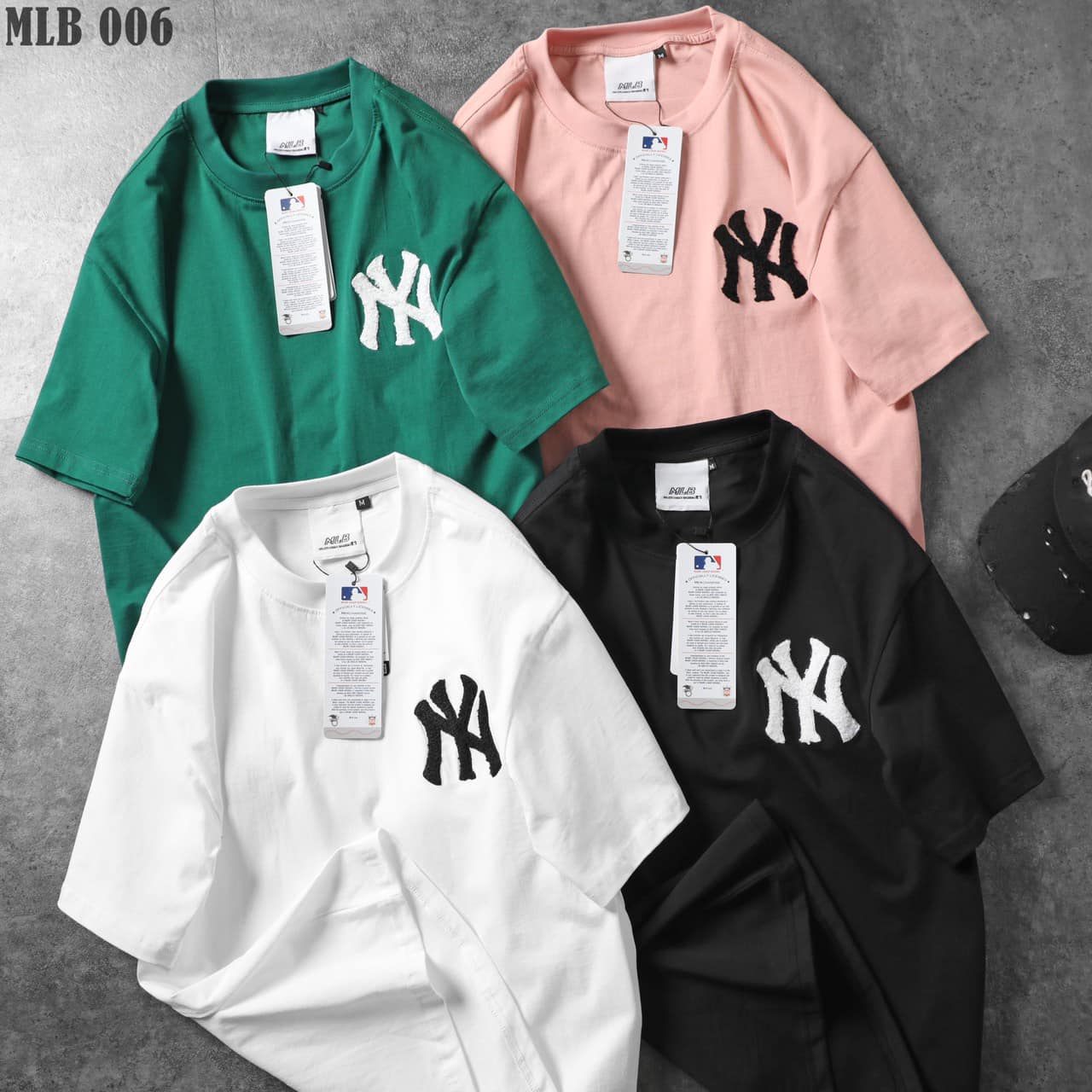 Áo thun cổ tròn NY nam nữ logo thêu nổi bật nhiều màu - nhiều size M.L.XL.XXL lựa chọn