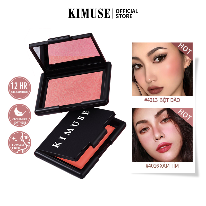 Phấn Má Hồng KIMUSE, Phấn Má Hồng Phấn Má Trang Điểm Nền Mặt Dạng Nén