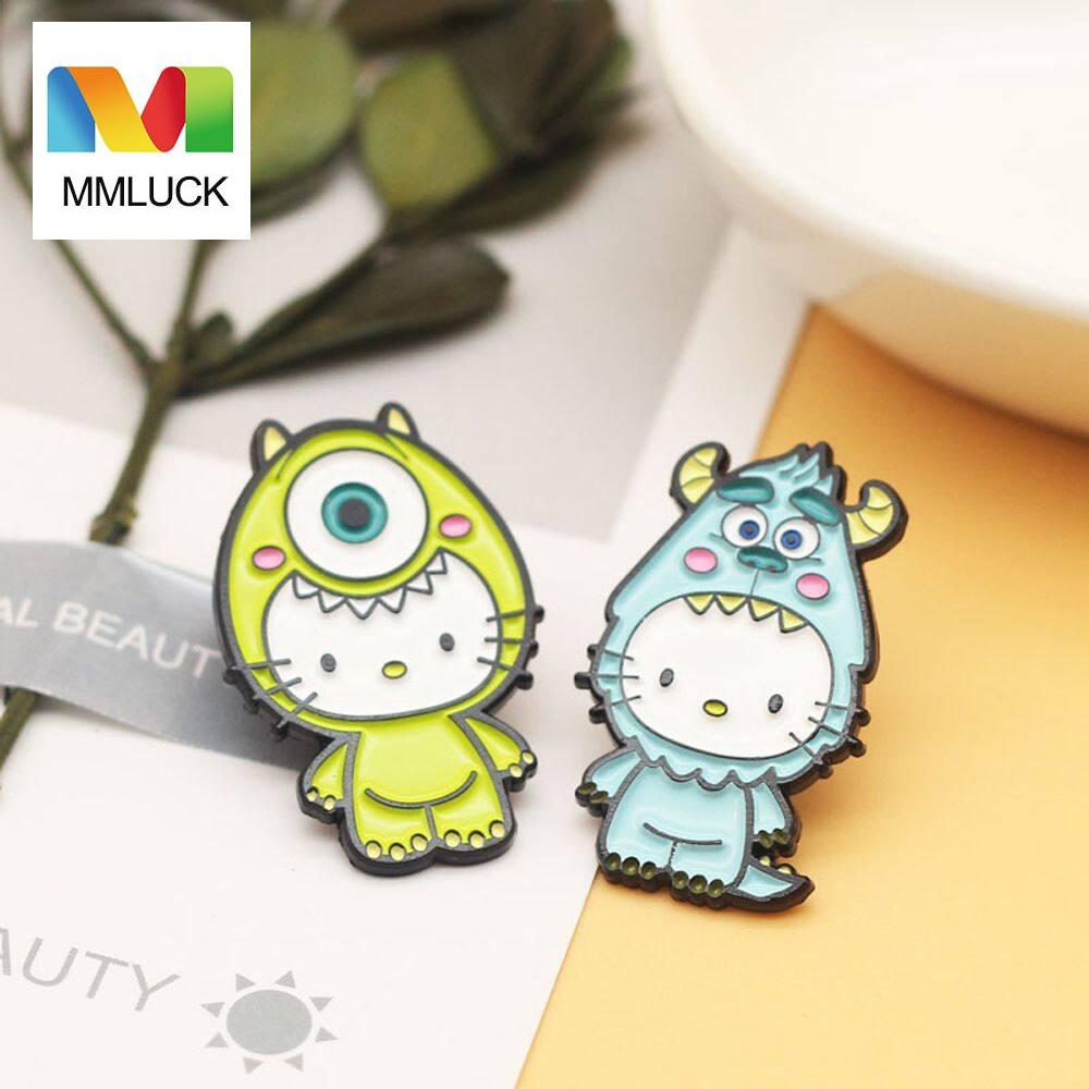 Mmluck quà tặng ghim cài áo tráng men dễ thương ghim cài áo ghim cài áo phụ kiện trang sức ghim cài áo ghim cài áo tráng men huy hiệu ghim cài áo hình mèo mike