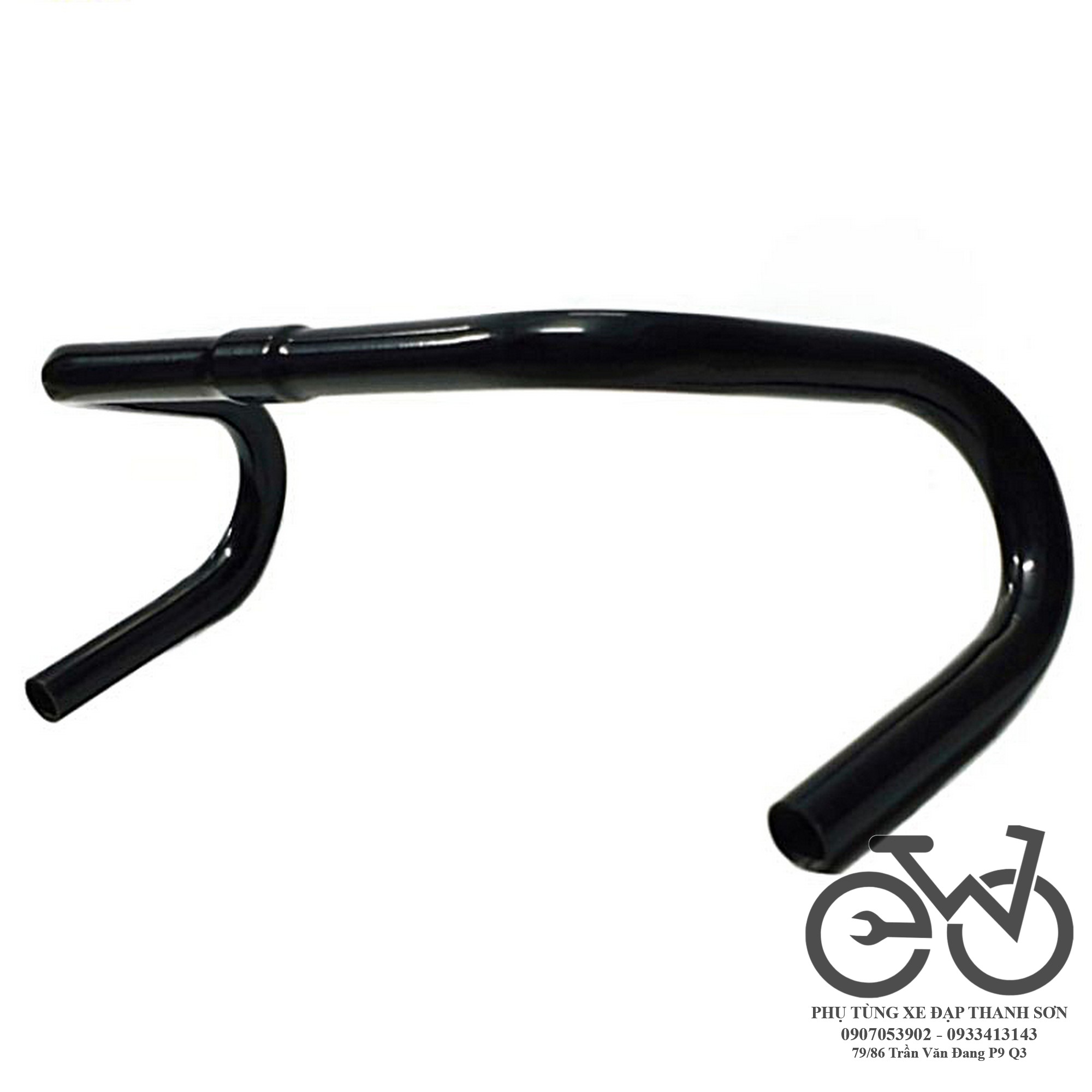 Tay lái xe đạp ghi đông cong cuộc sừng trâu Fixed Gear