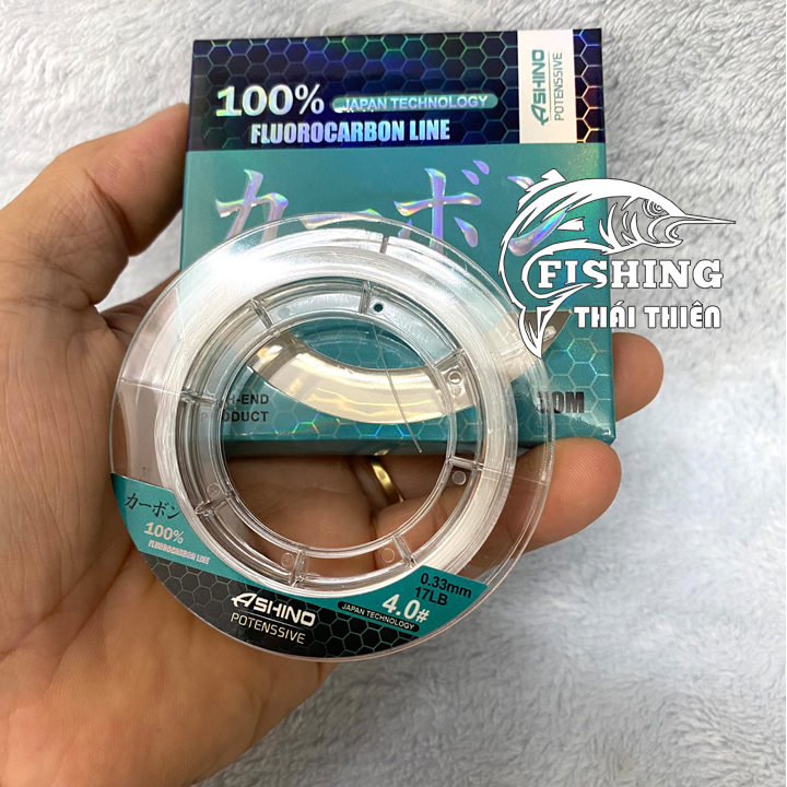 Dây Câu, Cước Câu Cá Ashino 100% Fluoro Carbon Cuộn Dài 30m Japan Technology