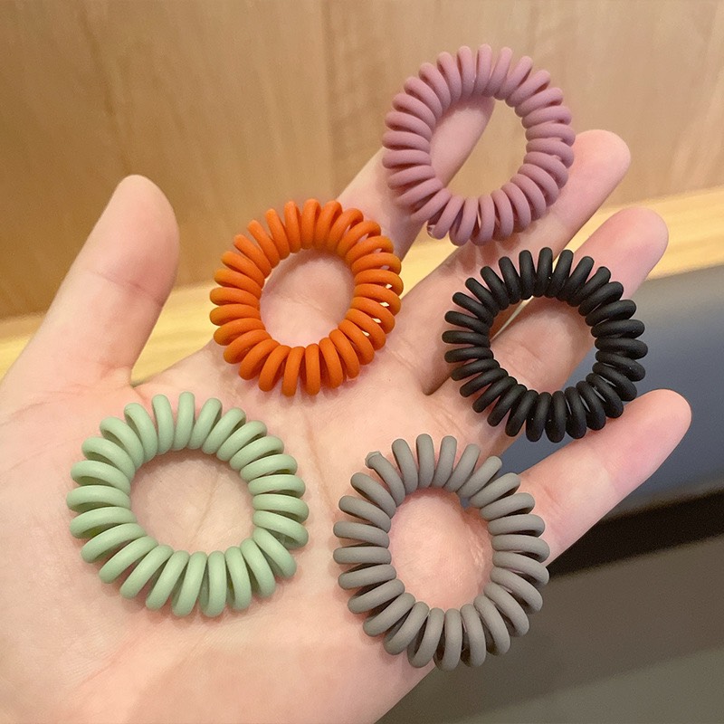 [25-29/5 Voucher 10%] Set 3 Dây buộc tóc nữ lò xo nhựa cỡ vừa nhiều màu cao cấp DC27 Thun buộc tóc su đàn hồi JOLY