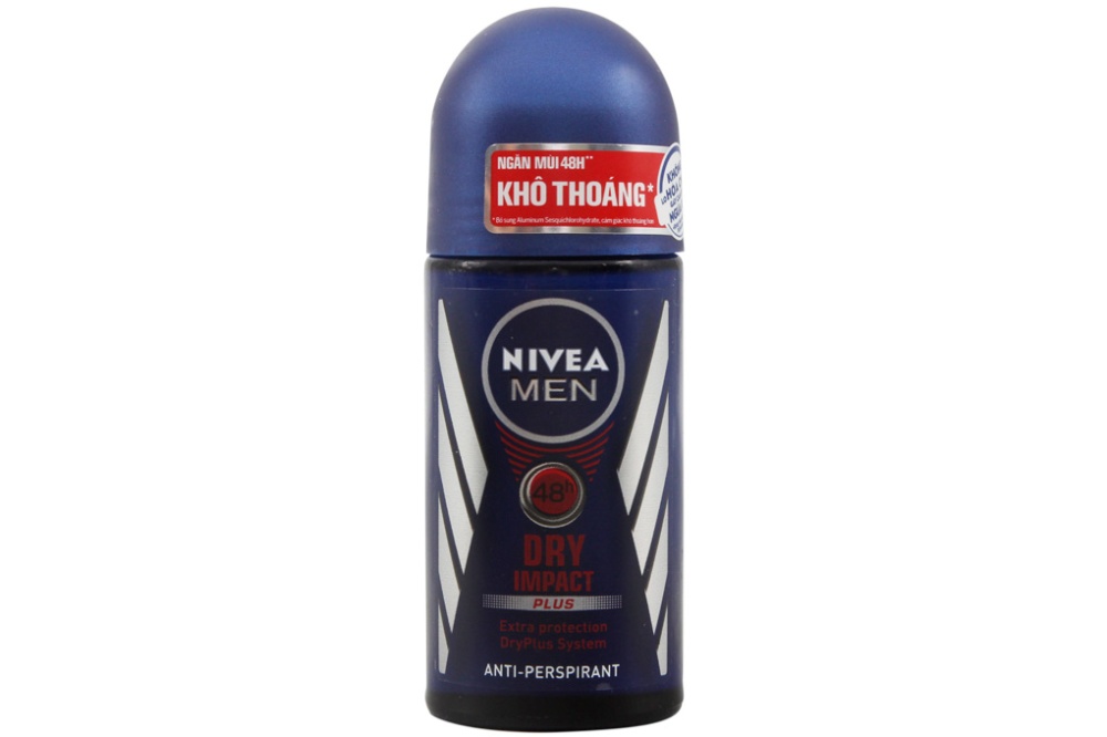 [HCM]Lăn khử mùi Nivea Men Dry Impact Khô thoáng chai 50ml