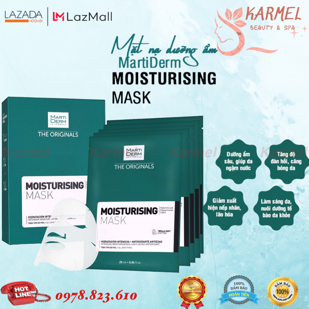 Mặt Nạ Giấy MartiDerm The Originals Moisturising Mask - Mặt nạ dưỡng ẩm da - Karmel Chính Hãng