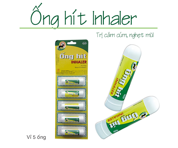 [CHÍNH HÃNG] ỐNG HÍT CON NAI INHALER GIẢM NGHẸT MŨI THÔNG MŨI HIỆU QUẢ AN TOÀN LỐC 5 ỐNG