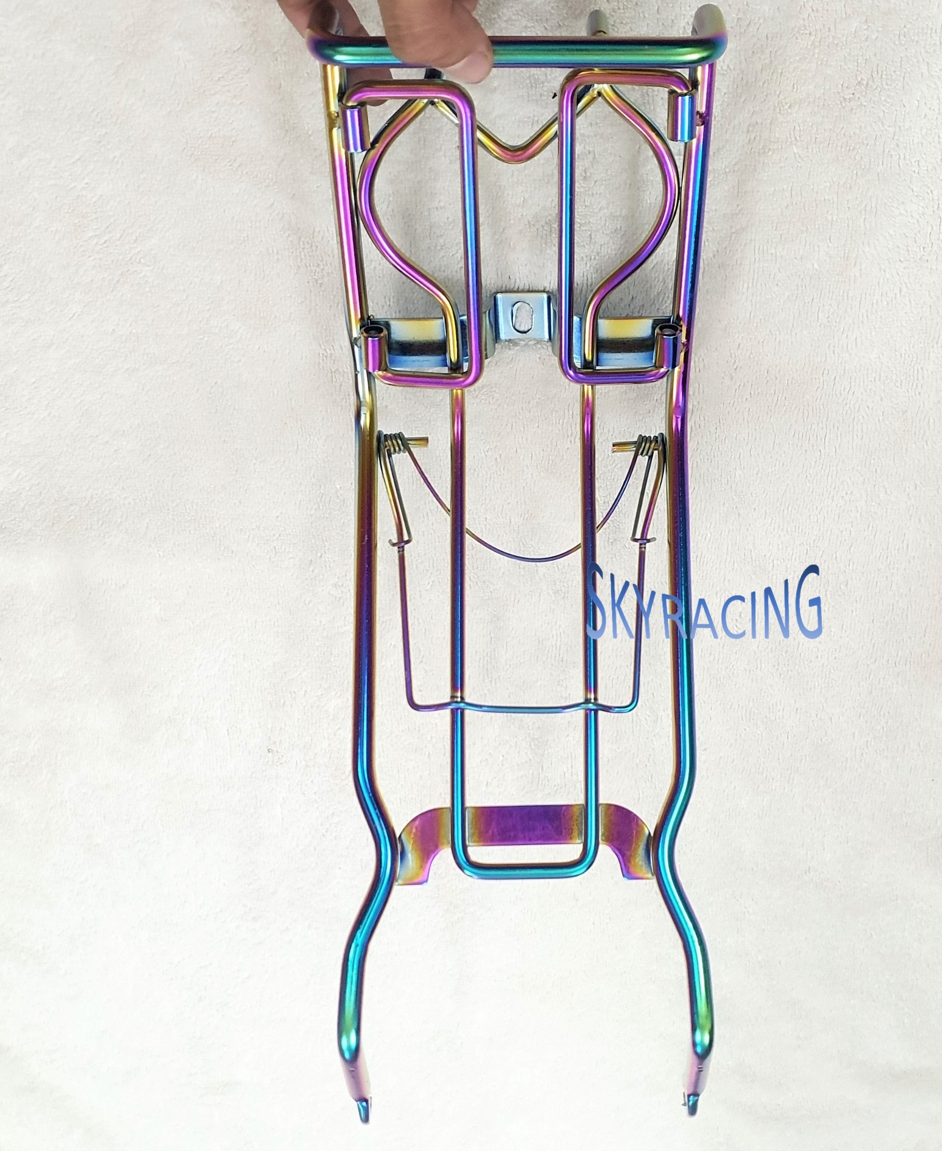 Baga giữa inox xi titan gắn xe Sirius, Sirius Fi