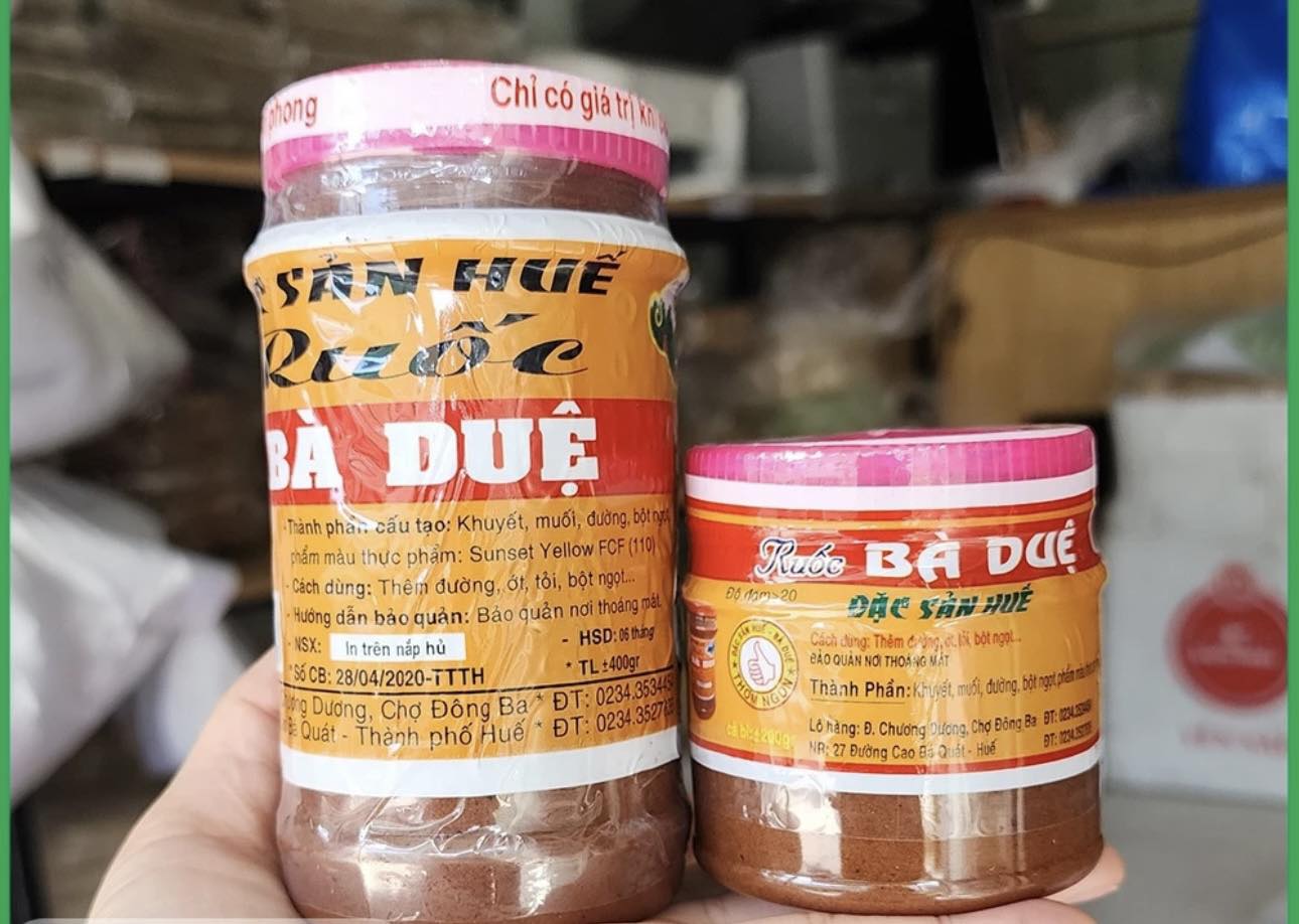 [Có hỏa tốc] Mắm ruốc Bà Duệ  hộp 200 và 380 gam chuẩn vị bún bò Huế