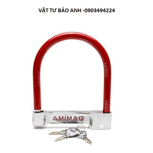 Khóa chữ u chống trộm xe máy xe đạp Amiao