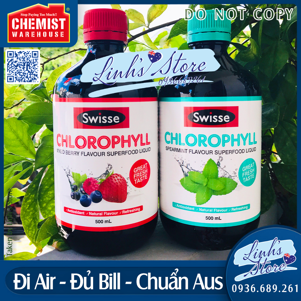 Nước Diệp Lục Swisse Chlorophyll Flavour Superfood 500ml