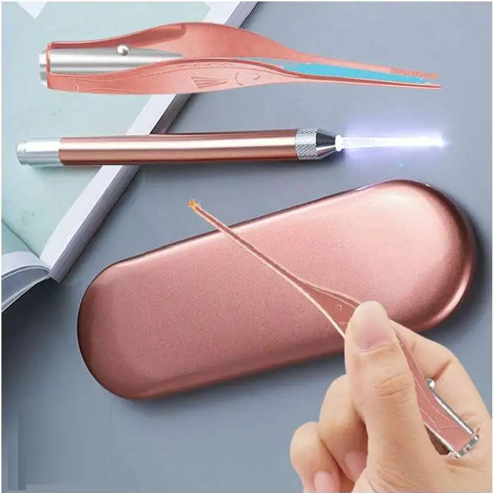 [TẶNG KÈM PIN] Dụng cụ lấy ráy tai có đèn cho bé tiện lợi - ráy tai có đèn - ngoái tai co đèn