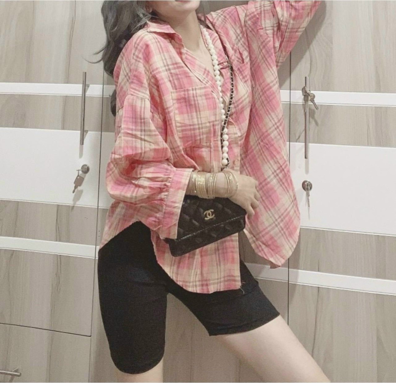 [HCM][FREE SHIP] áo sơ mi đũi tay dài cánh dơi họa tiết kẻ ô form rộng cá tính ??❤️⭐️??❤️????❤️ls009