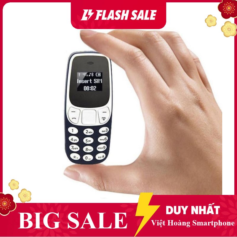 Điện thoại điện thoại bm10 mini 3310 xám - bảo hành 1 năm
