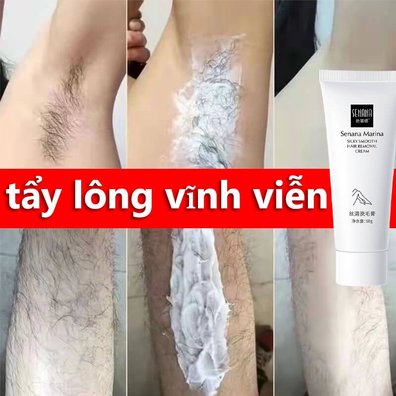 Kem tẩy lông tẩy lông Dành cho nam và nữ chân tay tẩy lông không đau 60ml