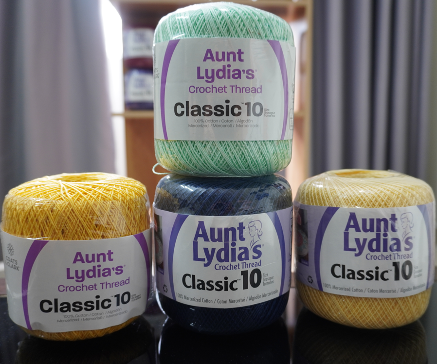 Sợi mỹ - sợi cotton - sợi aunt lydias classic 10 - sợi india