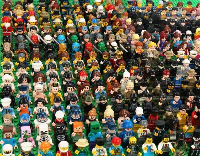 Combo 40 mô hình lego lắp ghép mini tặng kèm đế