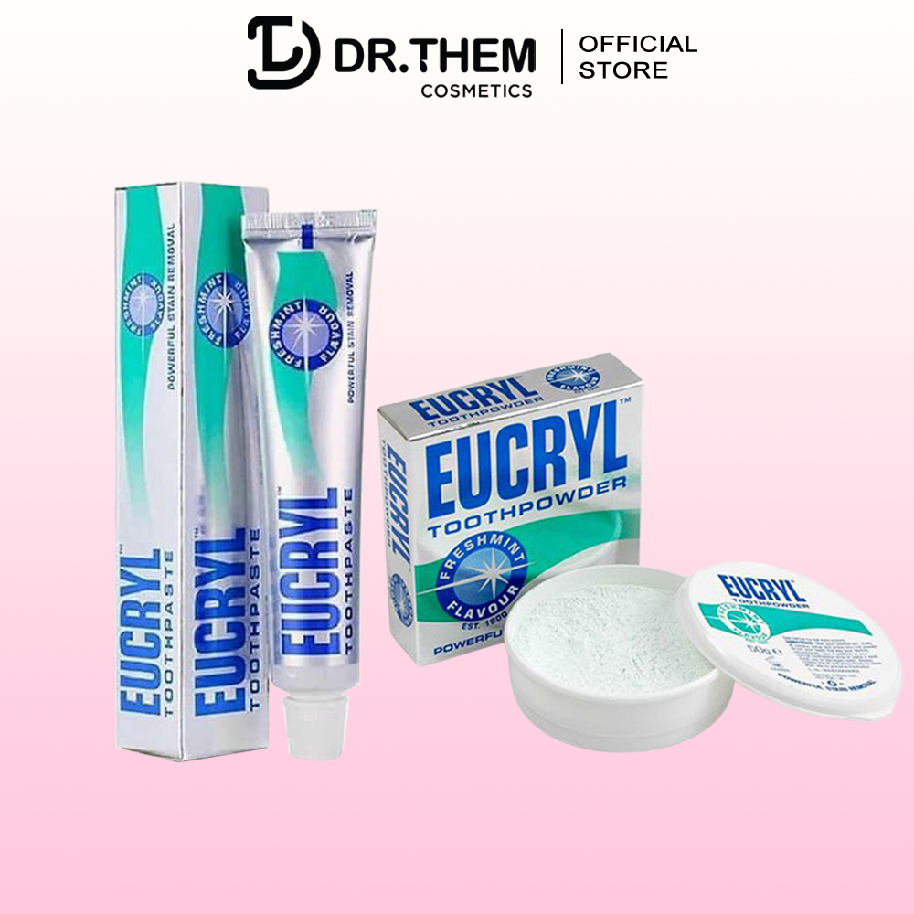 Eucryl Bột Tẩy Trắng Răng Toothpowder / Kem Đánh Răng Toothpaste