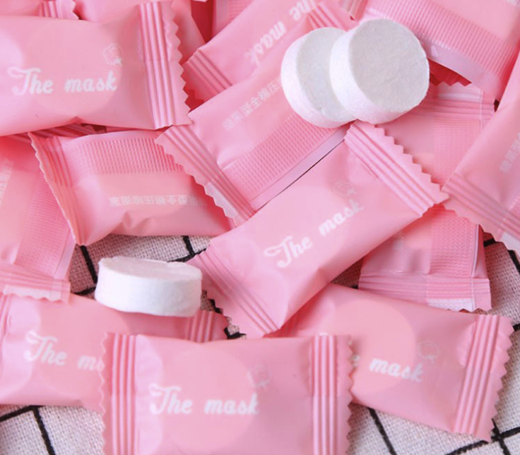 [HCM](COMBO 5) Khăn Giấy Nén Hình Viên Kẹo Đi Du Lịch/ Mặt Nạ Giấy Nén H065