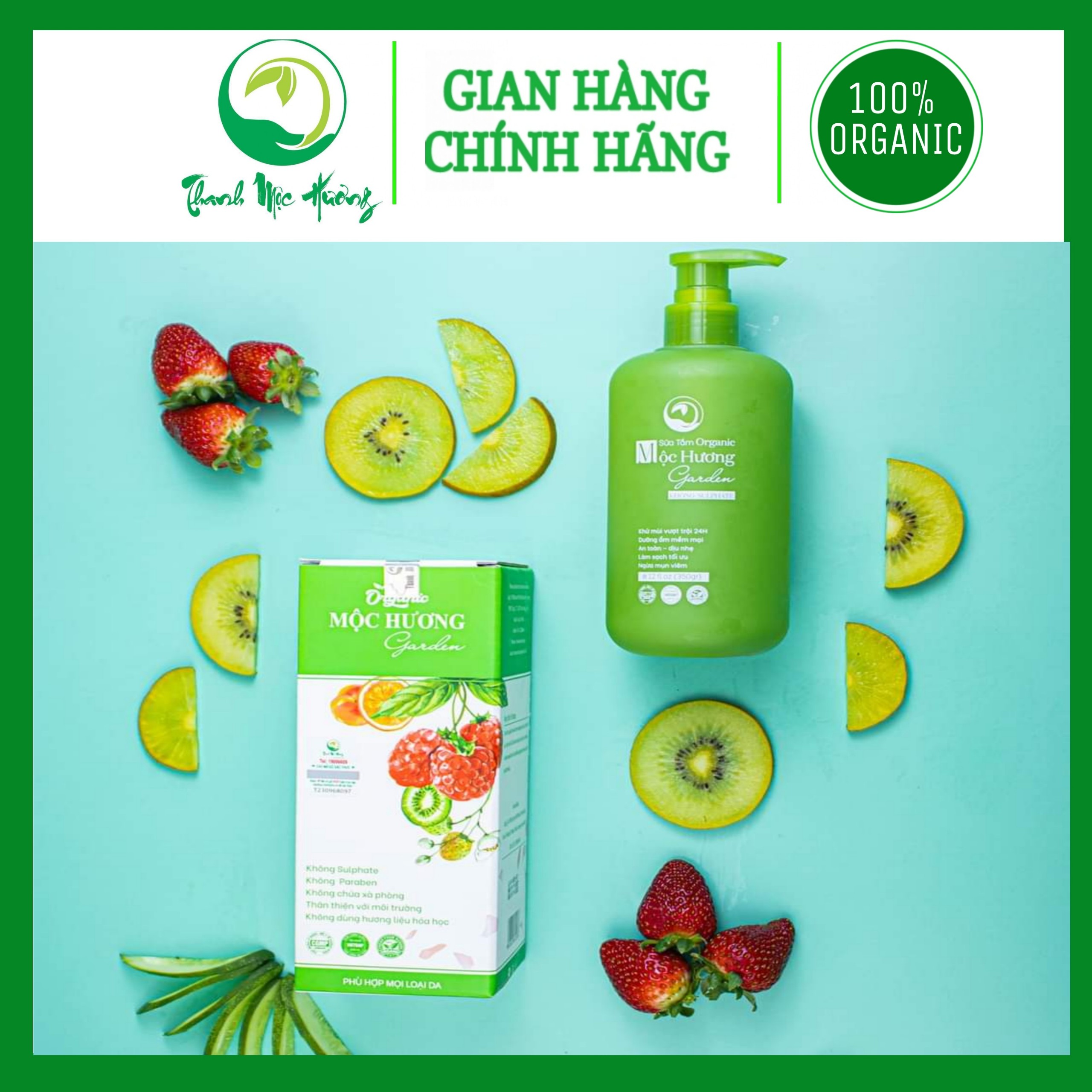 Sữa tắm Organic Mộc Hương Garden - Chính Hãng Thanh Mộc Hương