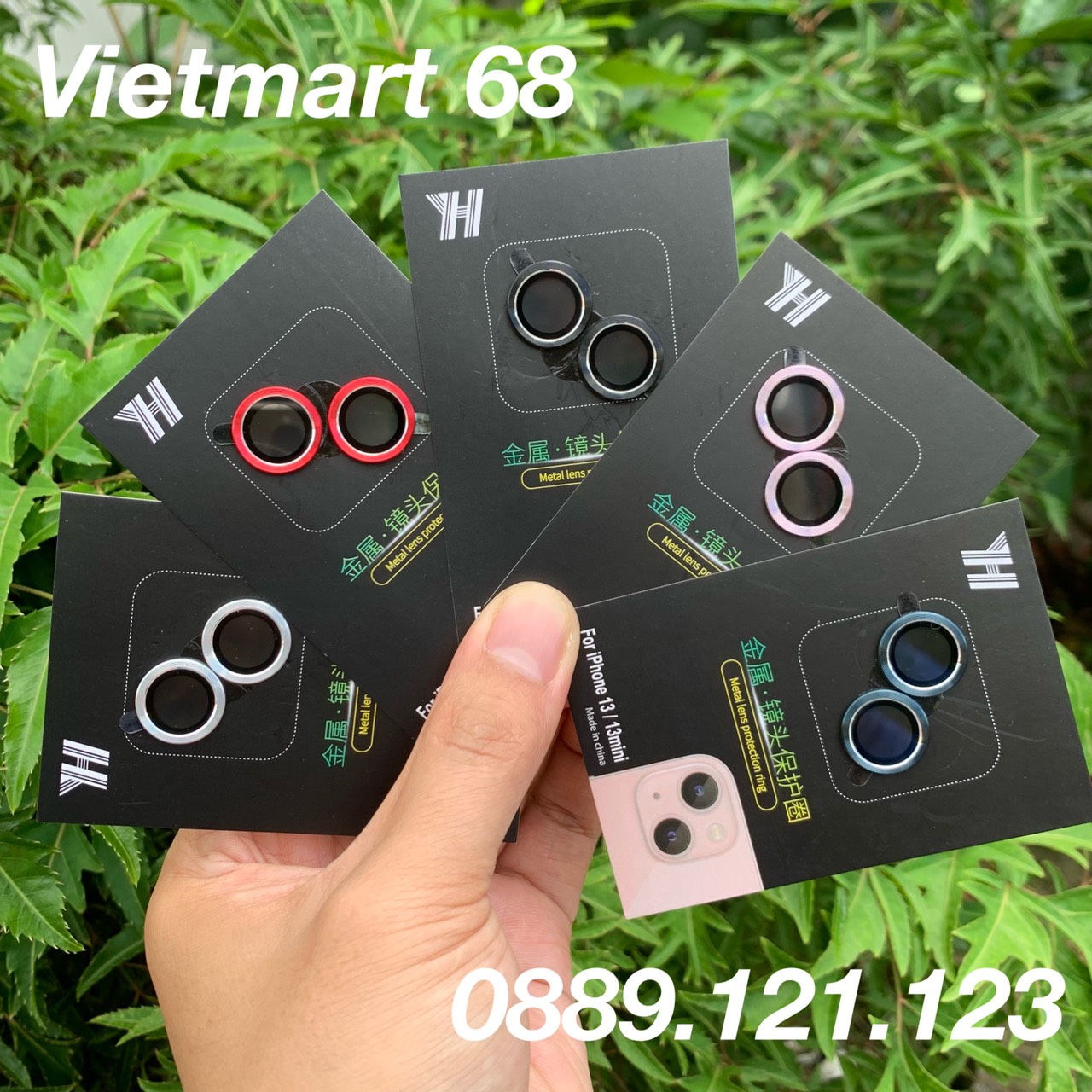 Vòng Bảo Vệ Camera iPhone 13, iPhone 13Mini (Bộ 2 Vòng) - Chống Bụi, Hạn Chế Vân Tay & Mờ Camera - Cực Phẩm 2021