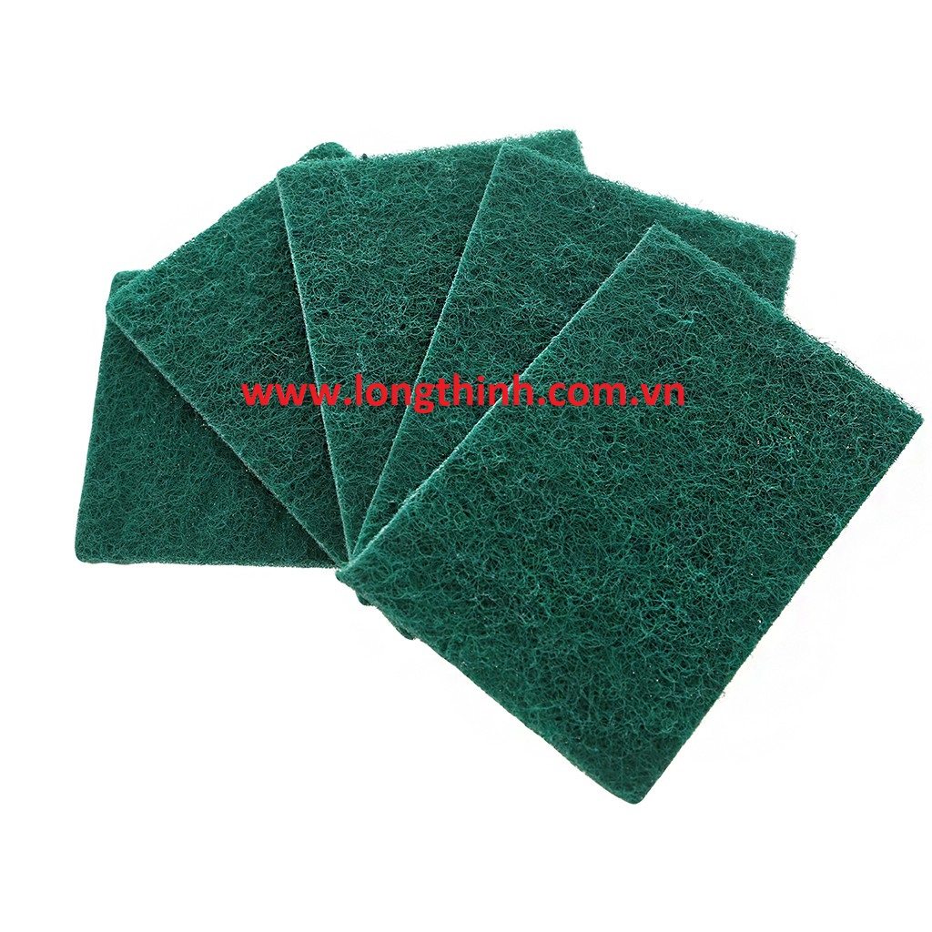 Lốc 5 miếng cước xanh rửa chén 12x14.5cm