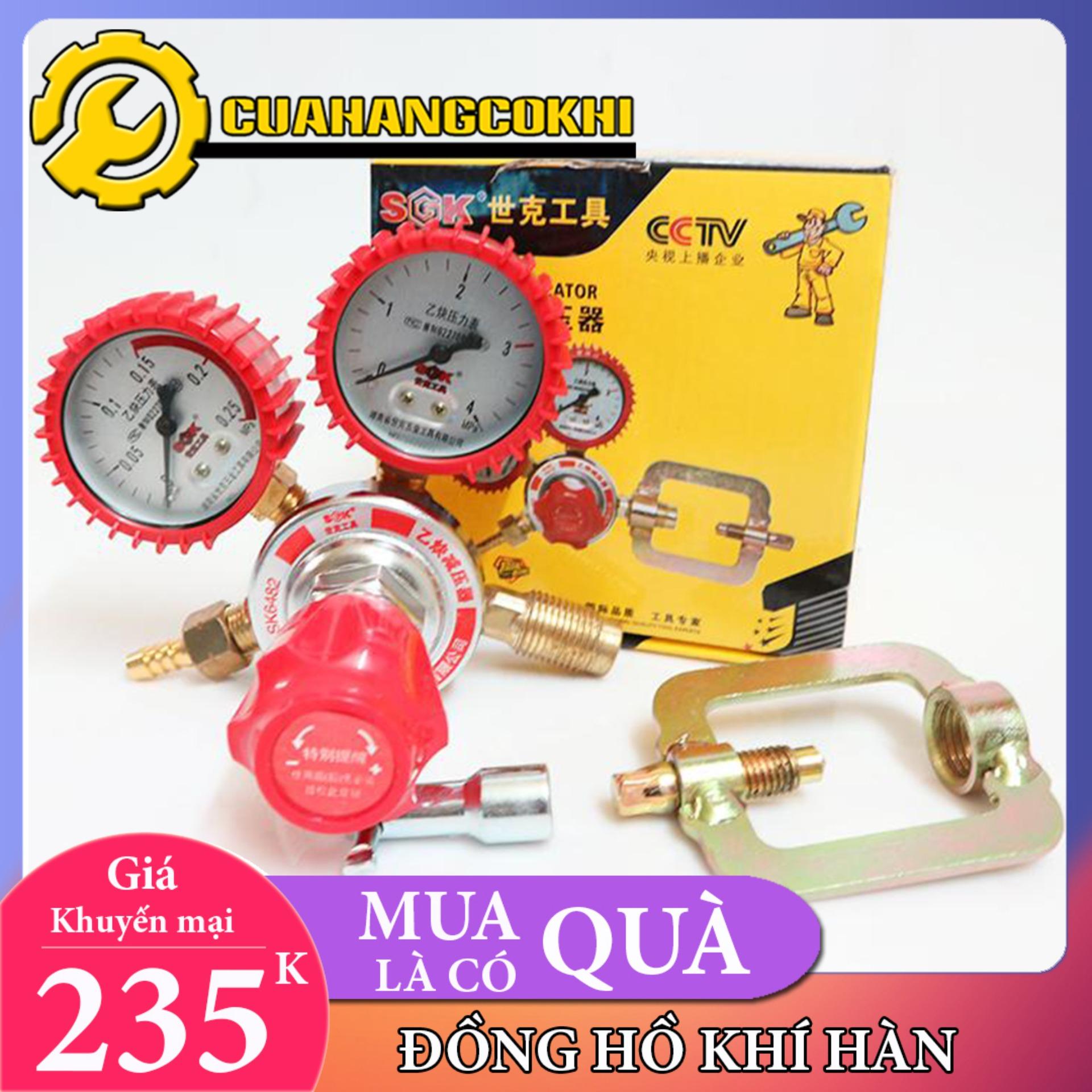 Đồng hồ điều áp khí Acetilen Oxygen, Acetylene, Propane, vv